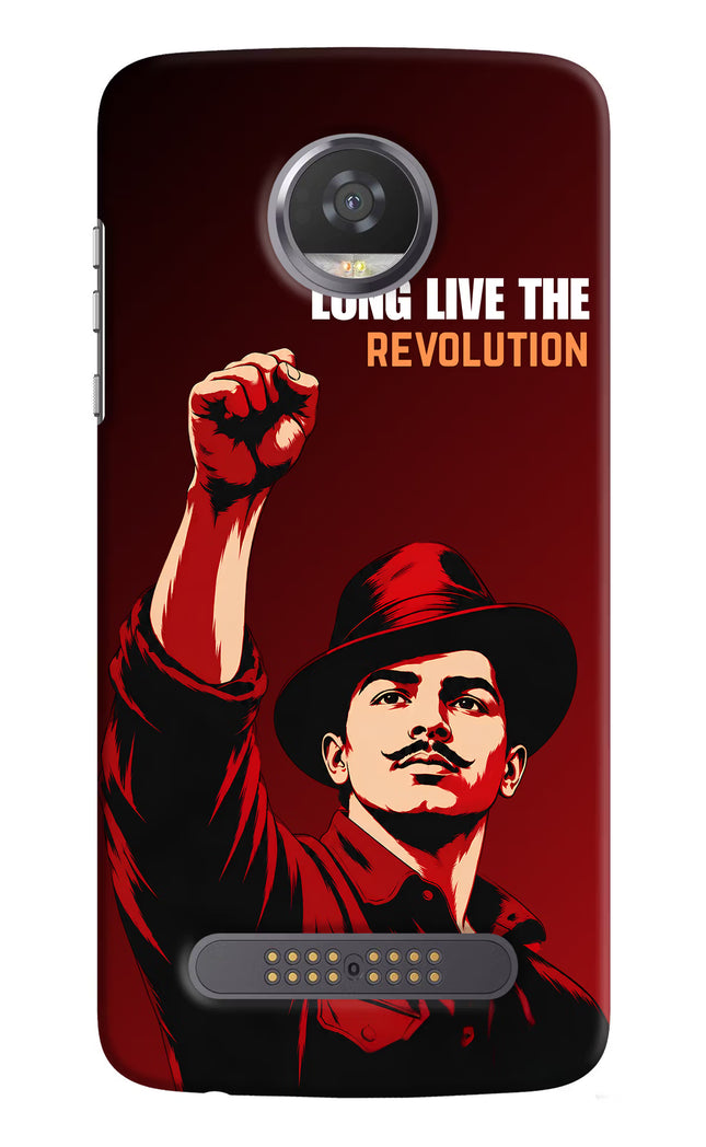 Bhagat Singh Revolution Moto Z2 Play Hard Case Back Cover by Casekaro