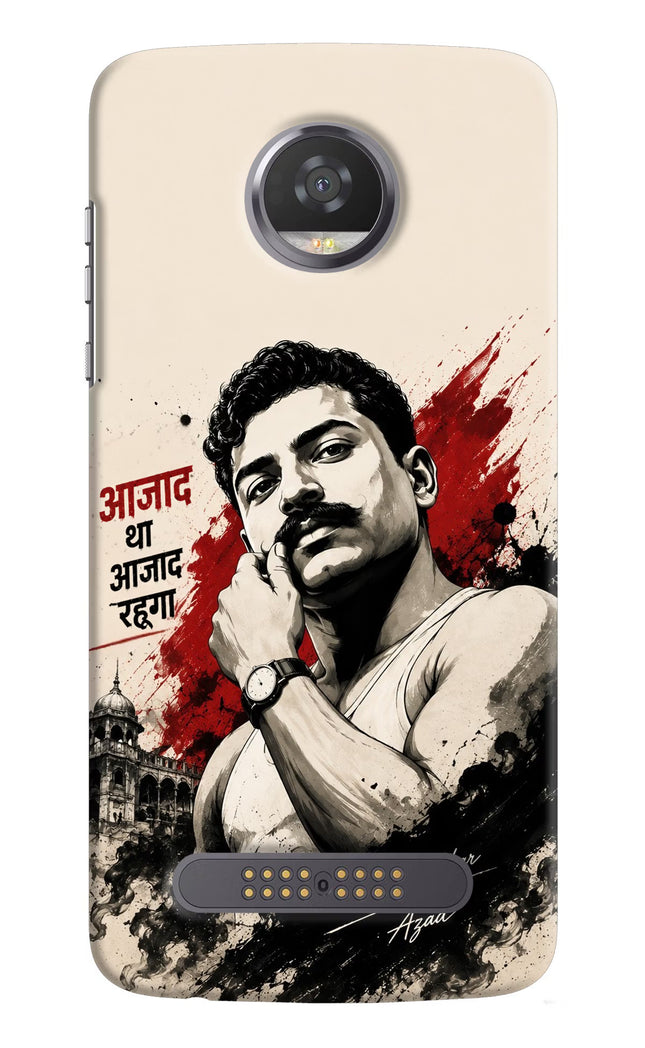 Chandrashekhar Azad Fearless Moto Z2 Play Hard Case Back Cover by Casekaro