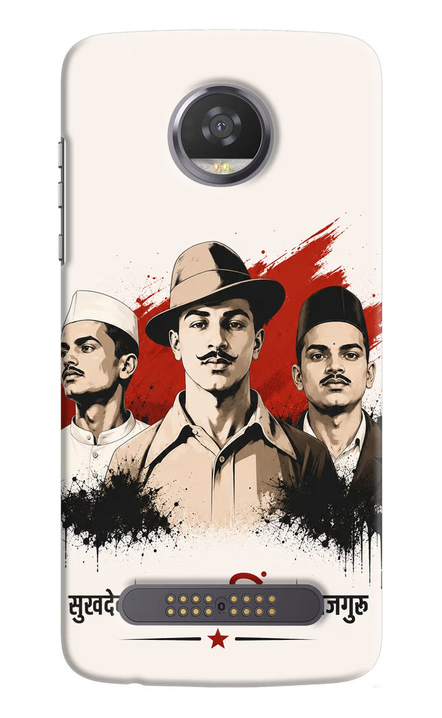 Bhagat Singh Trio Moto Z2 Play Hard Case Back Cover by Casekaro