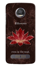 Bloom Moto Z2 Play Hard Case Back Cover by Casekaro