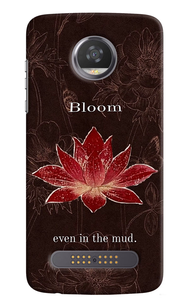 Bloom Moto Z2 Play Hard Case Back Cover by Casekaro
