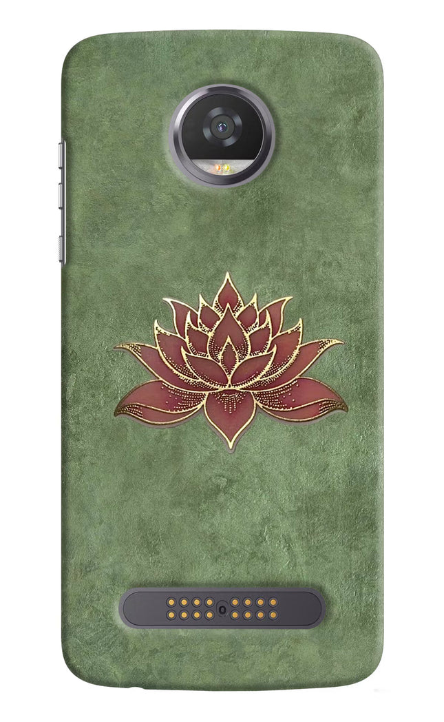 Lotus Grace Moto Z2 Play Hard Case Back Cover by Casekaro