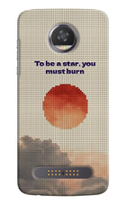 Pixel Sun Moto Z2 Play Hard Case Back Cover by Casekaro
