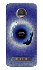 Dark Koi Moto Z2 Play Hard Case Back Cover by Casekaro