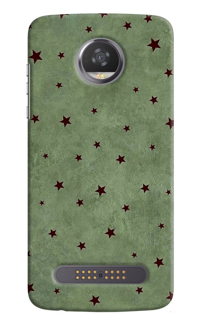Green Stars Moto Z2 Play Hard Case Back Cover by Casekaro