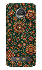Green Pataka Moto Z2 Play Hard Case Back Cover by Casekaro