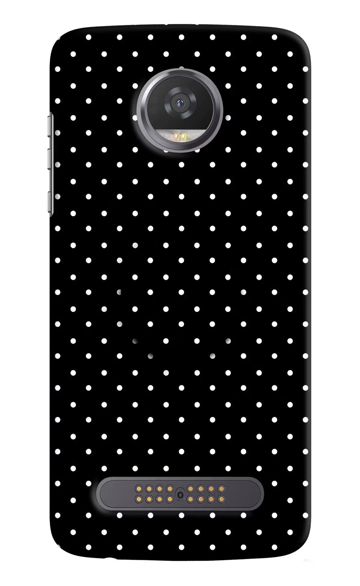 White Dots Moto Z2 Play Pop Case by Casekaro