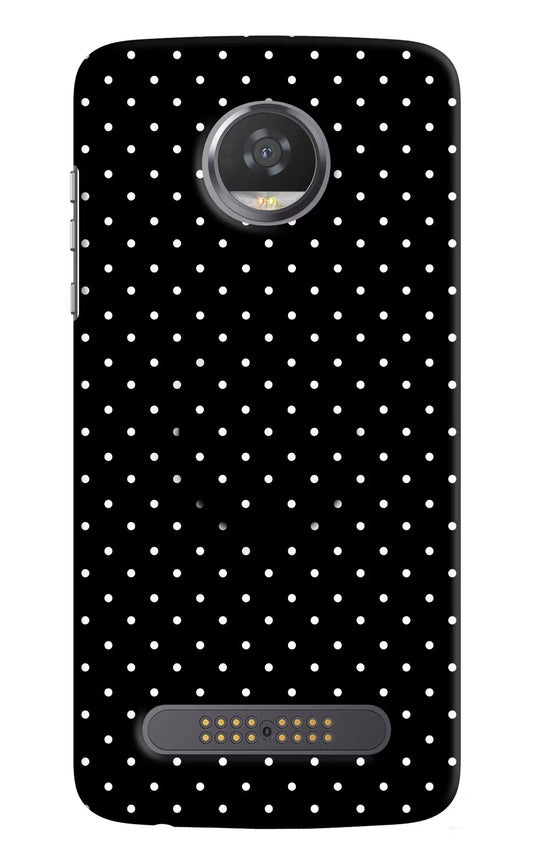 White Dots Moto Z2 Play Pop Case by Casekaro