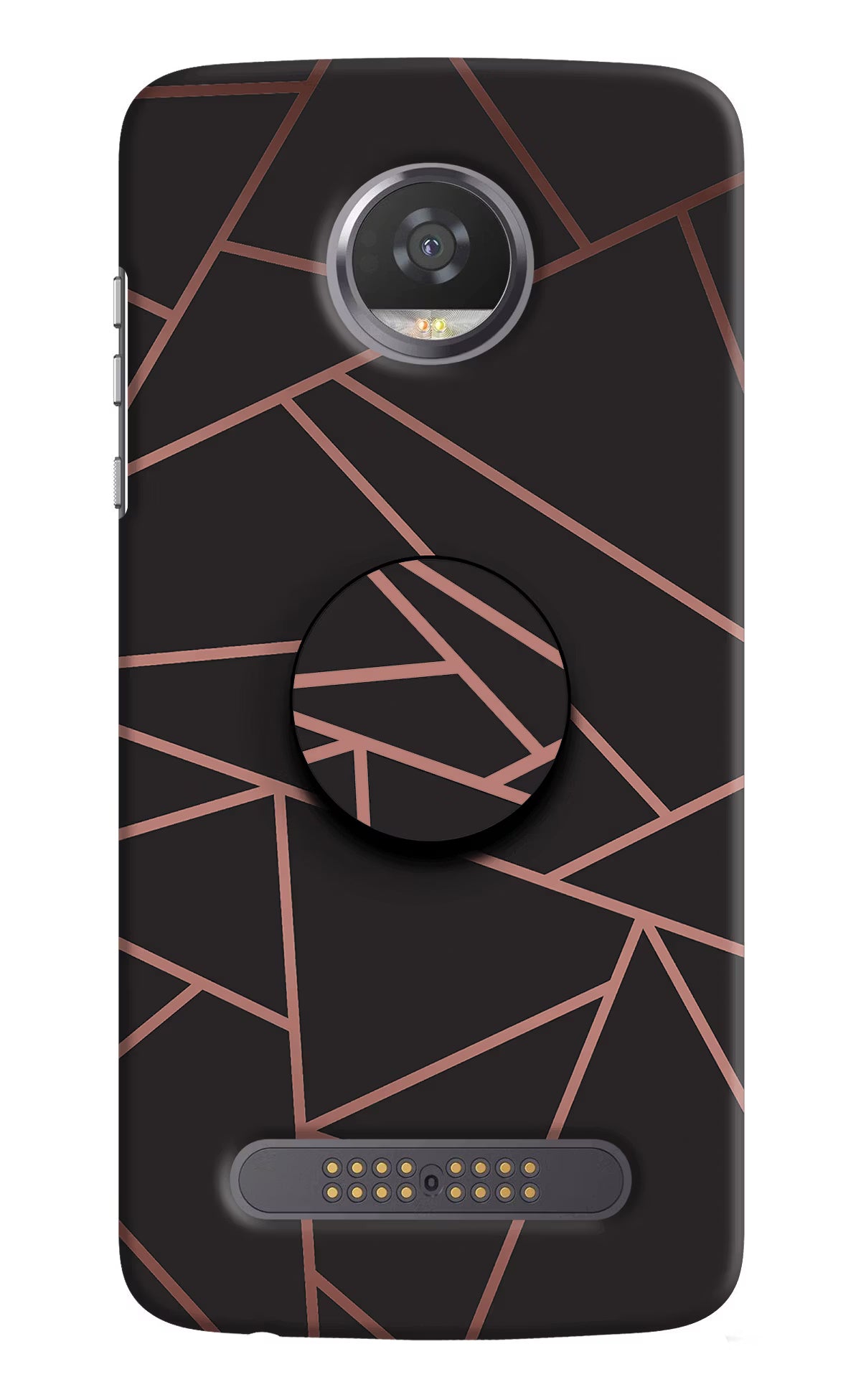 Geometric Pattern Moto Z2 Play Pop Case by Casekaro
