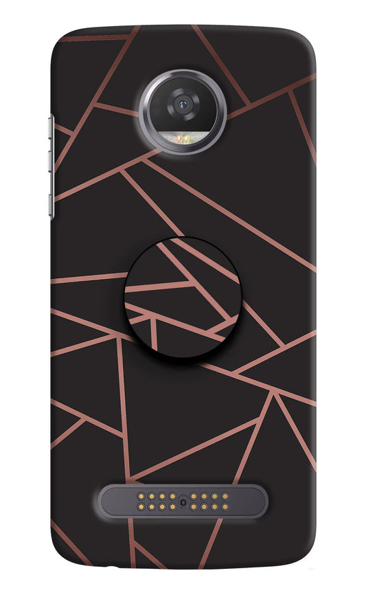 Geometric Pattern Moto Z2 Play Pop Case by Casekaro
