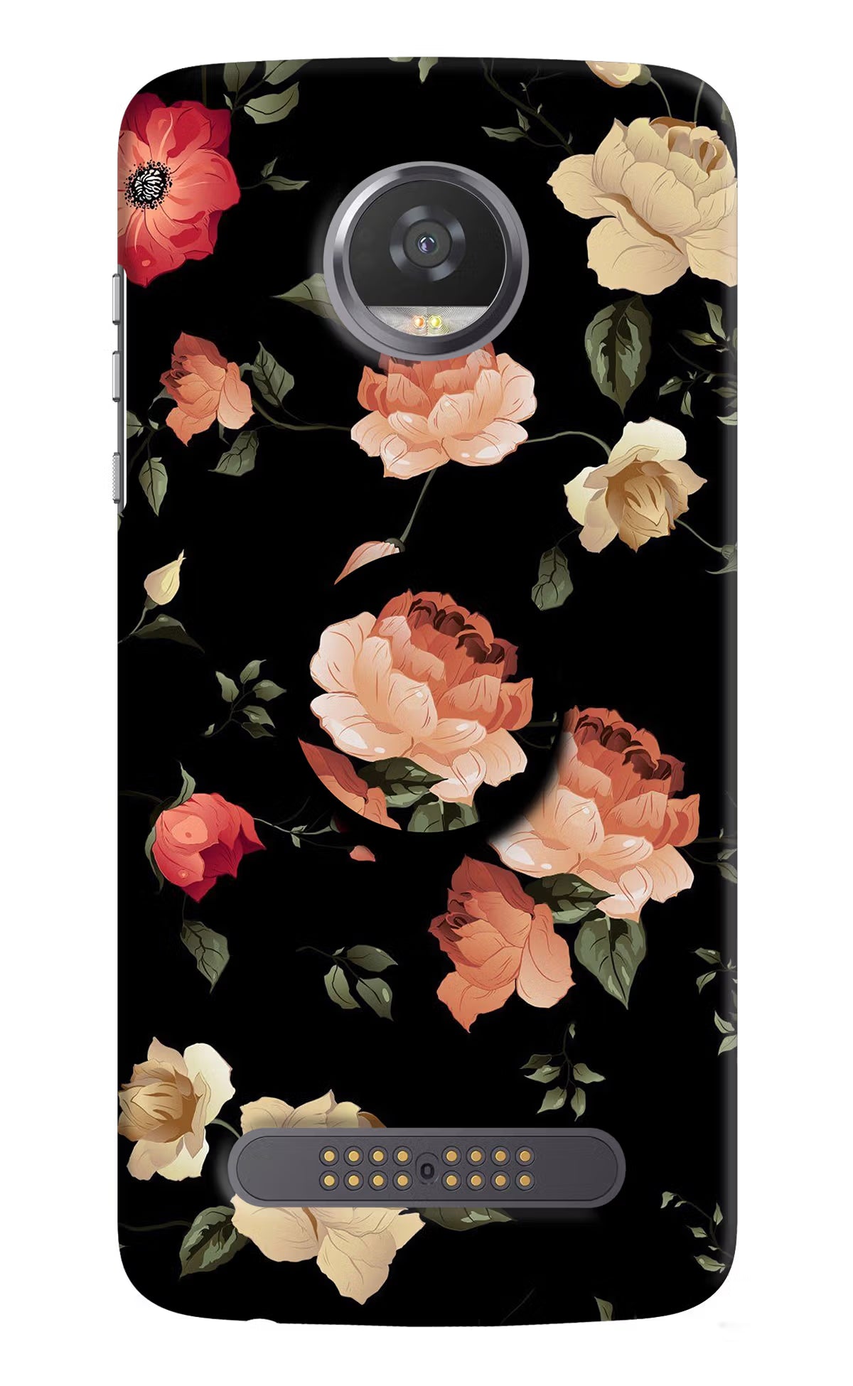 Flowers Moto Z2 Play Pop Case by Casekaro