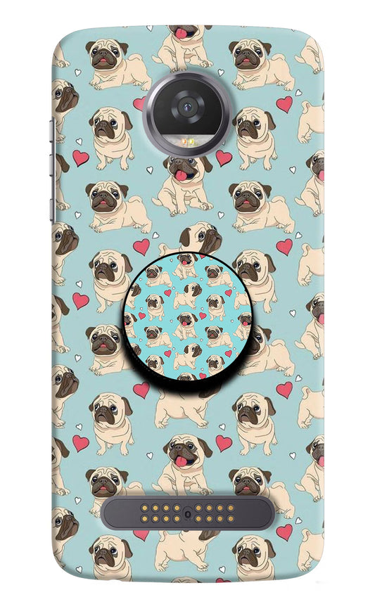 Pug Dog Moto Z2 Play Pop Case by Casekaro