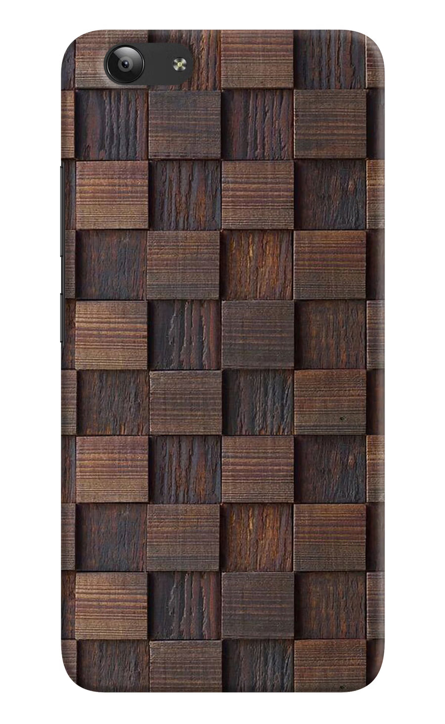Wooden Cube Design Vivo Y53 Back Cover, Hard case