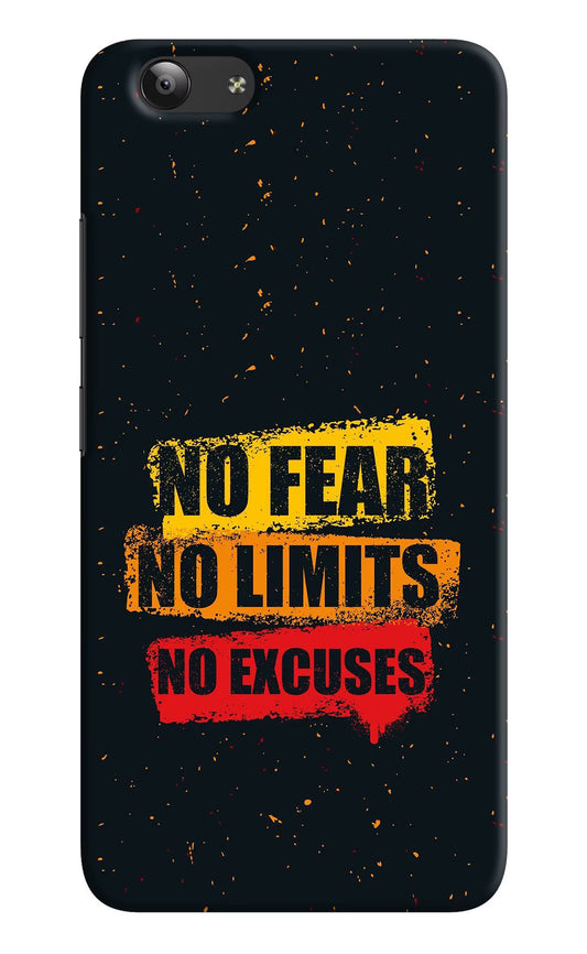 No Fear No Limits No Excuse Vivo Y53 Hard Case Back Cover by Casekaro