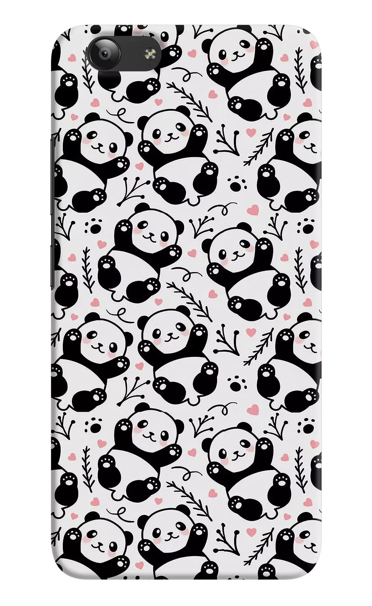 Cute Panda Vivo Y53 Hard Case Back Cover by Casekaro