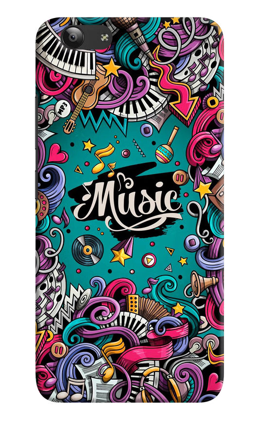 Music Graffiti Vivo Y53 Hard Case Back Cover by Casekaro