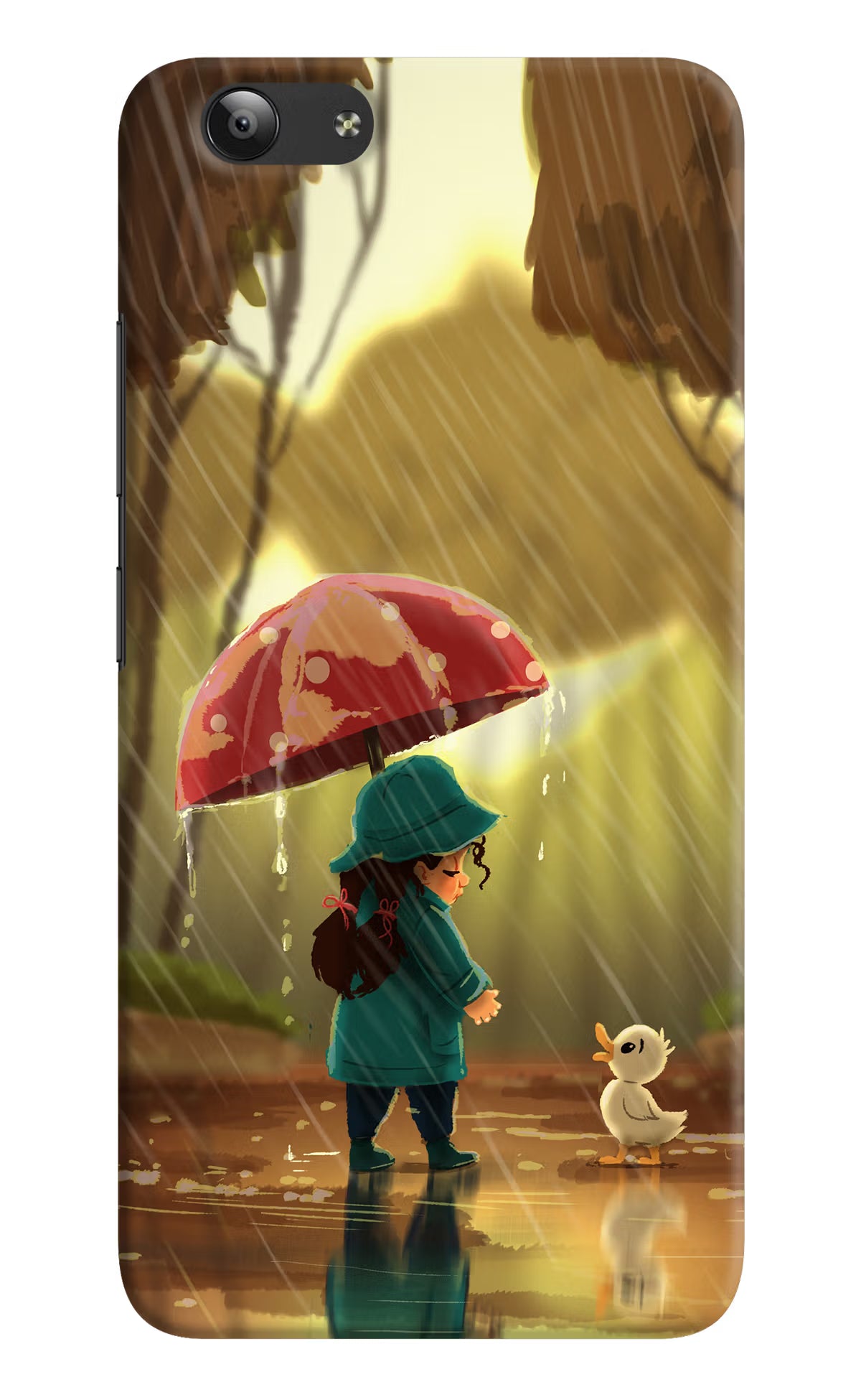 Rainy Day Vivo Y53 Hard Case Back Cover by Casekaro