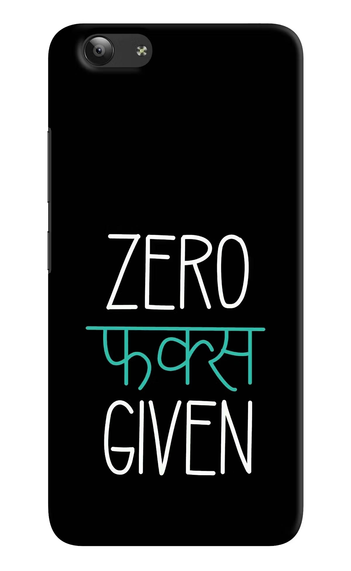 Zero Fucks Given Vivo Y53 Hard Case Back Cover by Casekaro