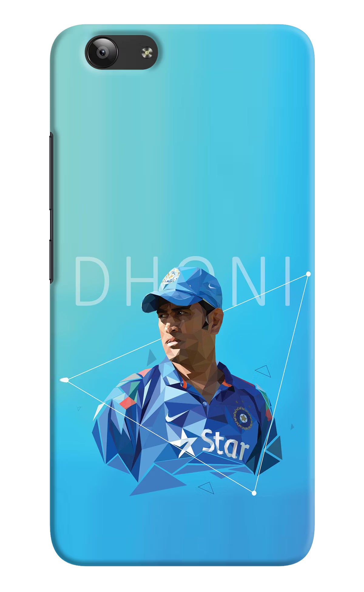 Dhoni Artwork Vivo Y53 Hard Case Back Cover by Casekaro