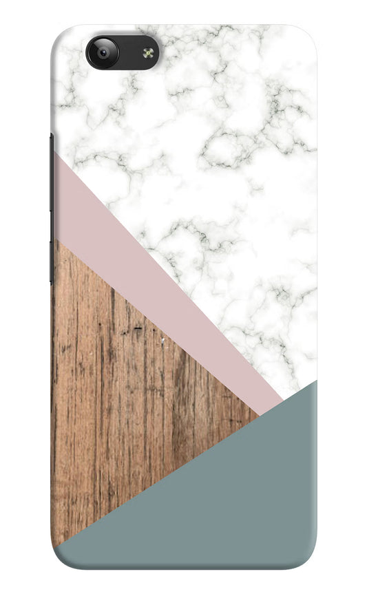 Marble wood Abstract Vivo Y53 Hard Case Back Cover by Casekaro