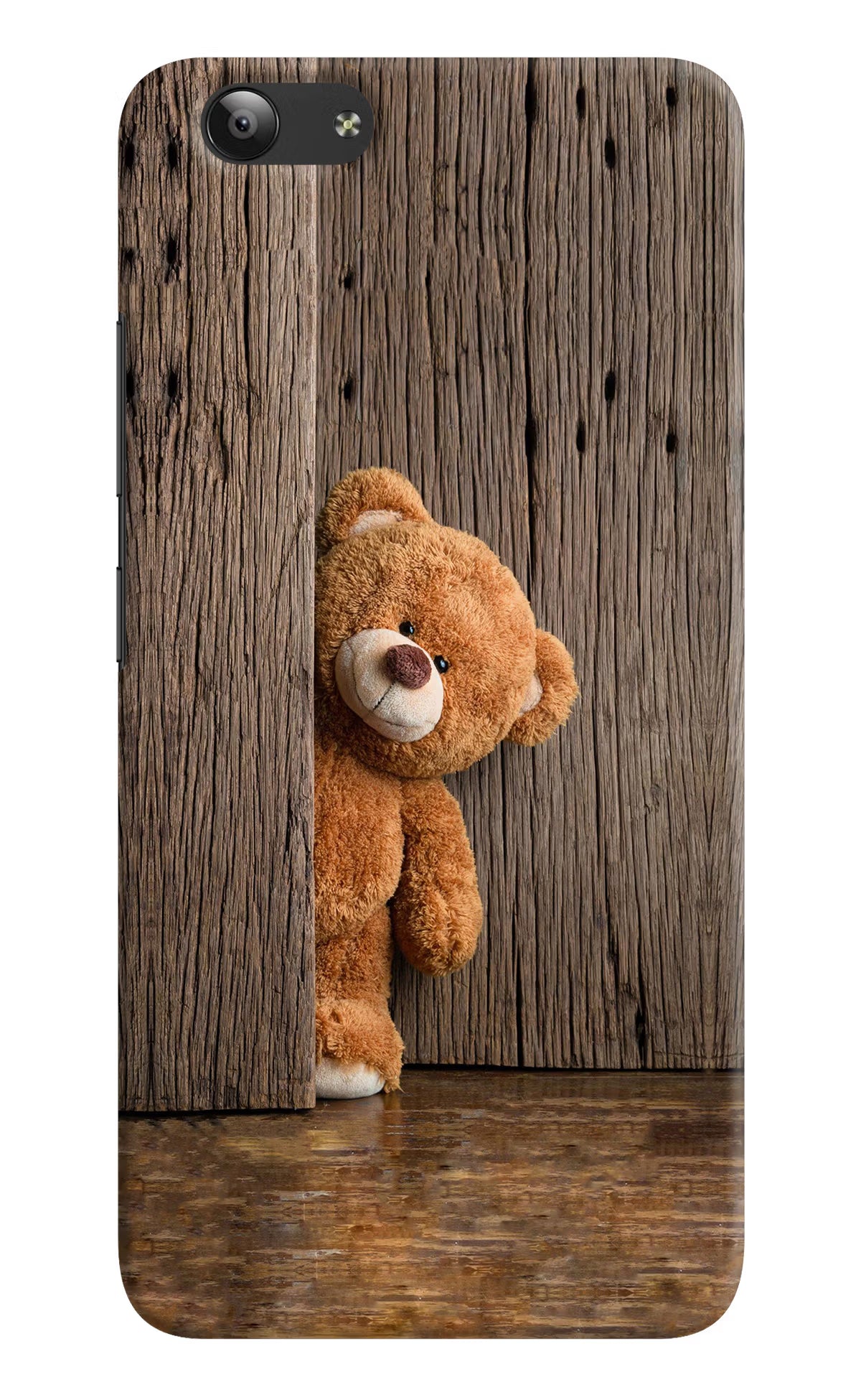 Teddy Wooden Vivo Y53 Hard Case Back Cover by Casekaro