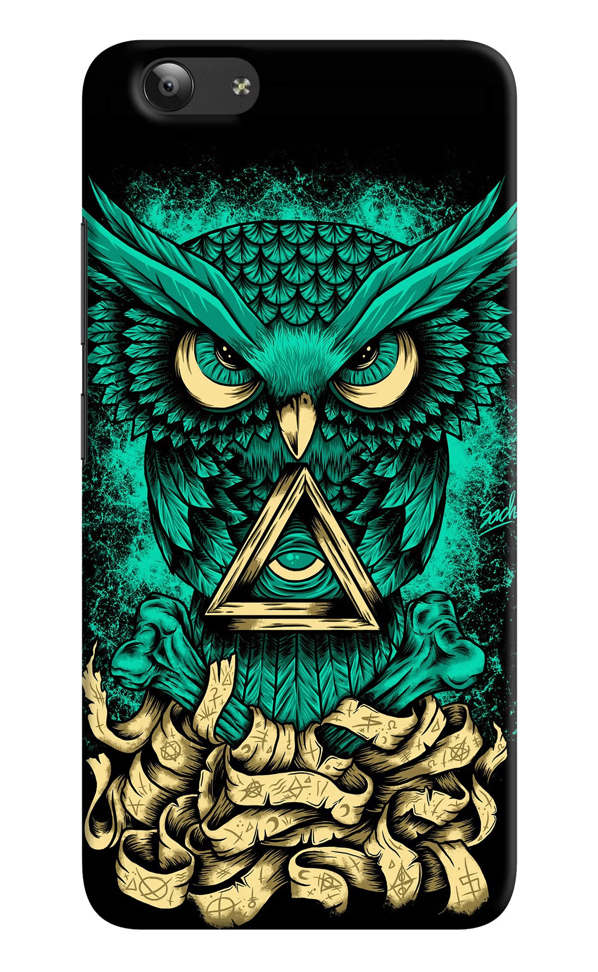 Green Owl Vivo Y53 Hard Case Back Cover by Casekaro