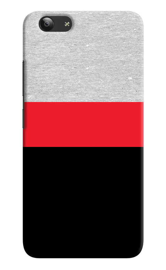 Tri Color Pattern Vivo Y53 Hard Case Back Cover by Casekaro