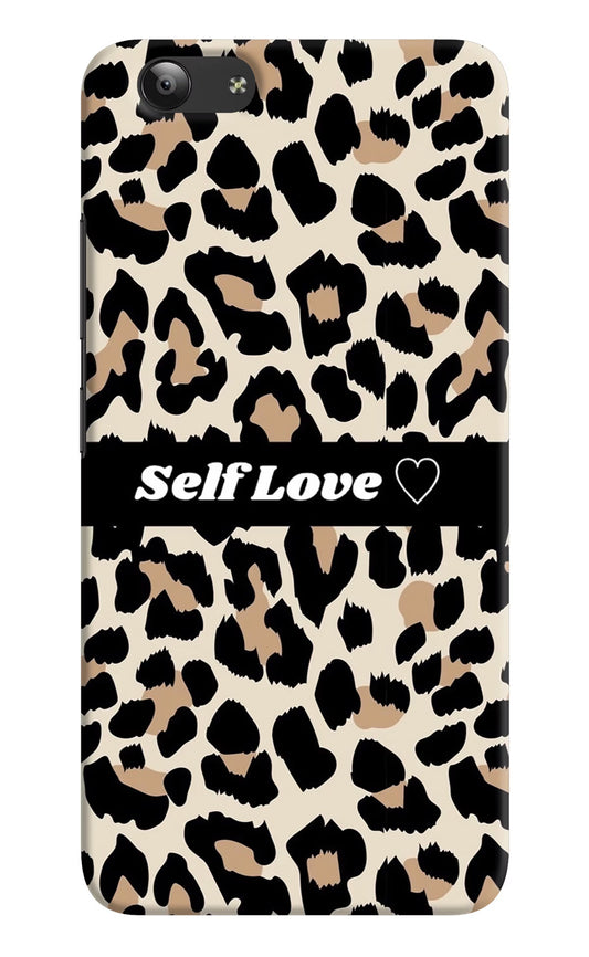 Leopard Print Self Love Vivo Y53 Hard Case Back Cover by Casekaro