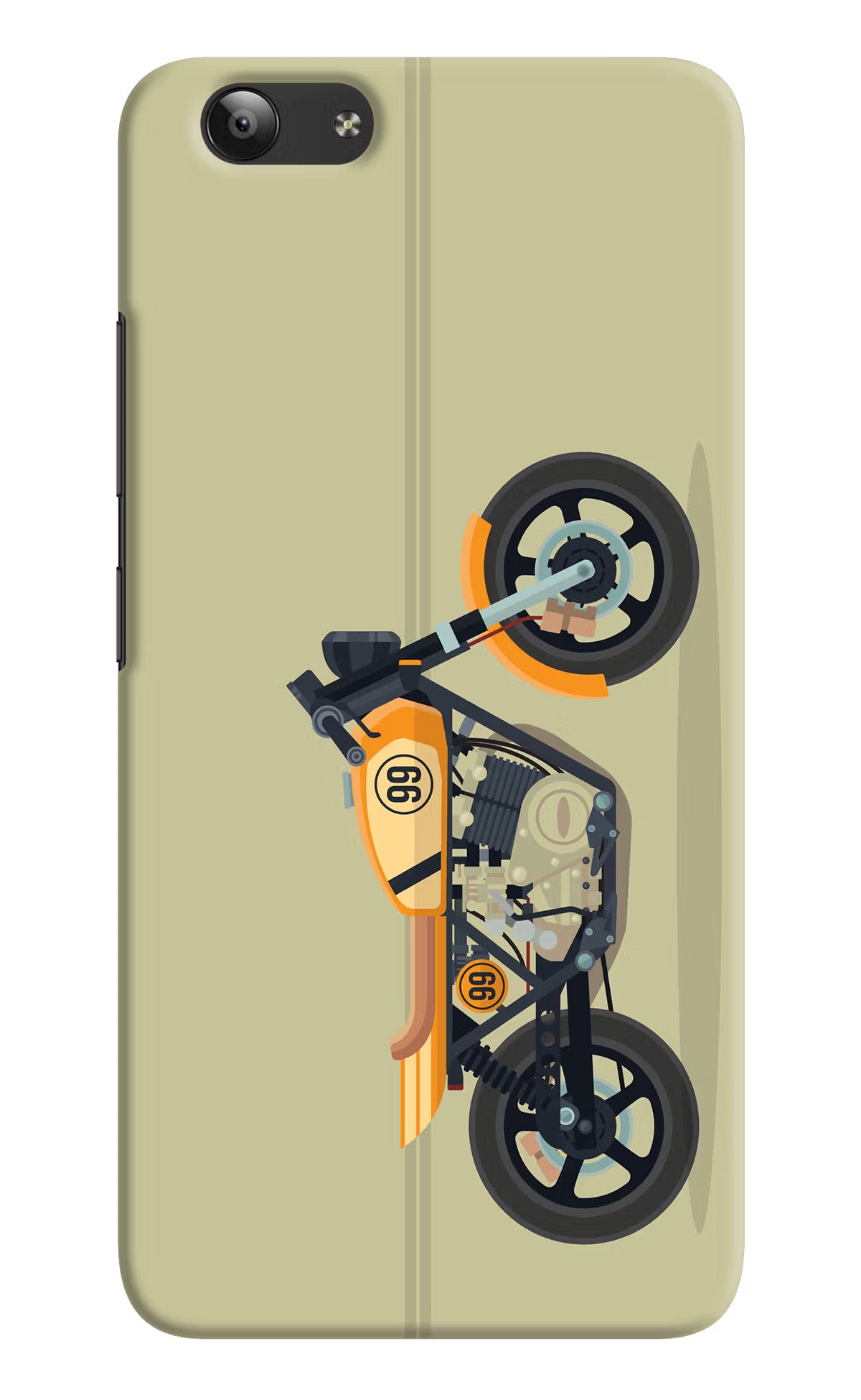 Vertical Speedster Vivo Y53 Hard Case Back Cover by Casekaro