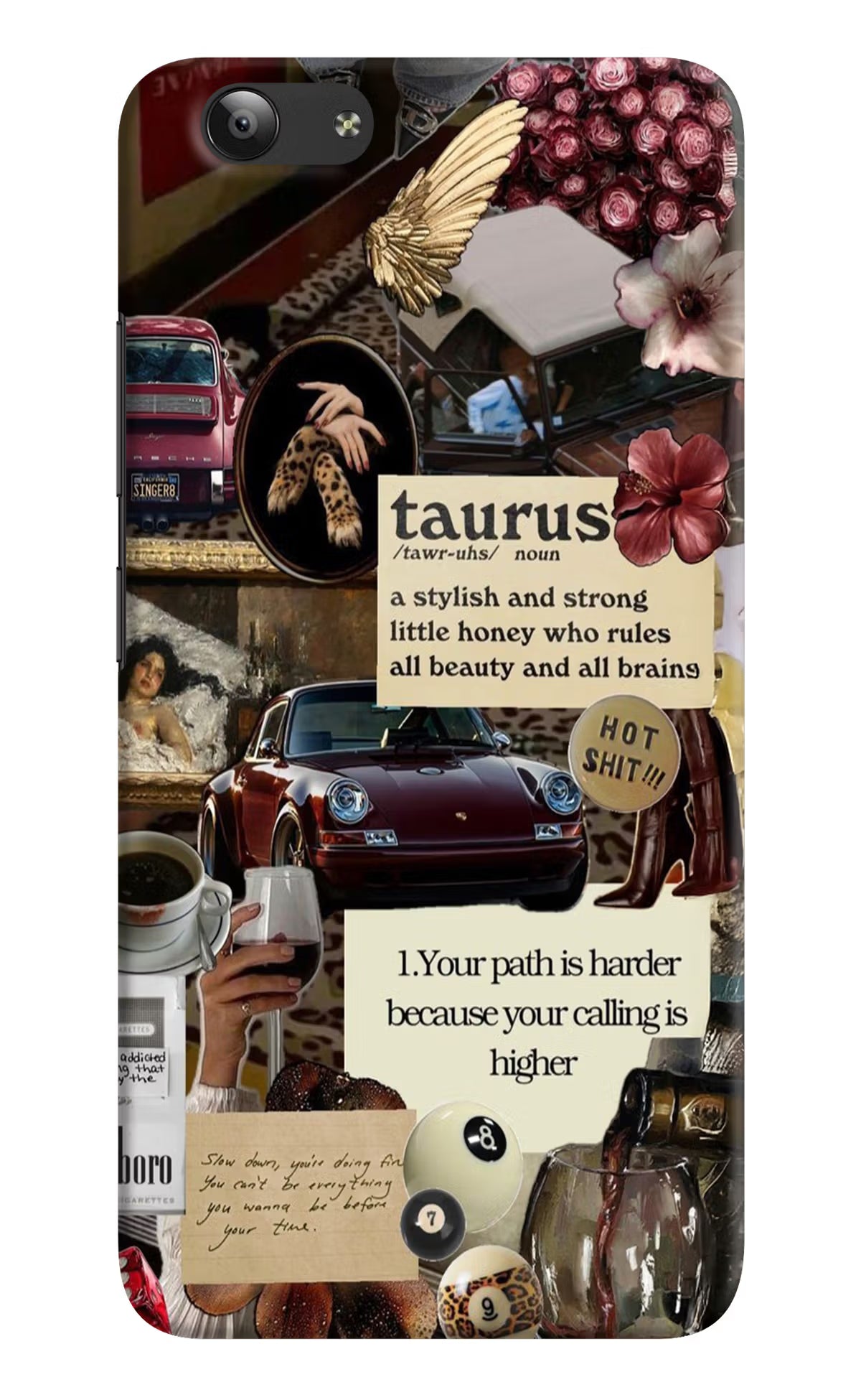 Taurus Zodiac Vivo Y53 Hard Case Back Cover by Casekaro