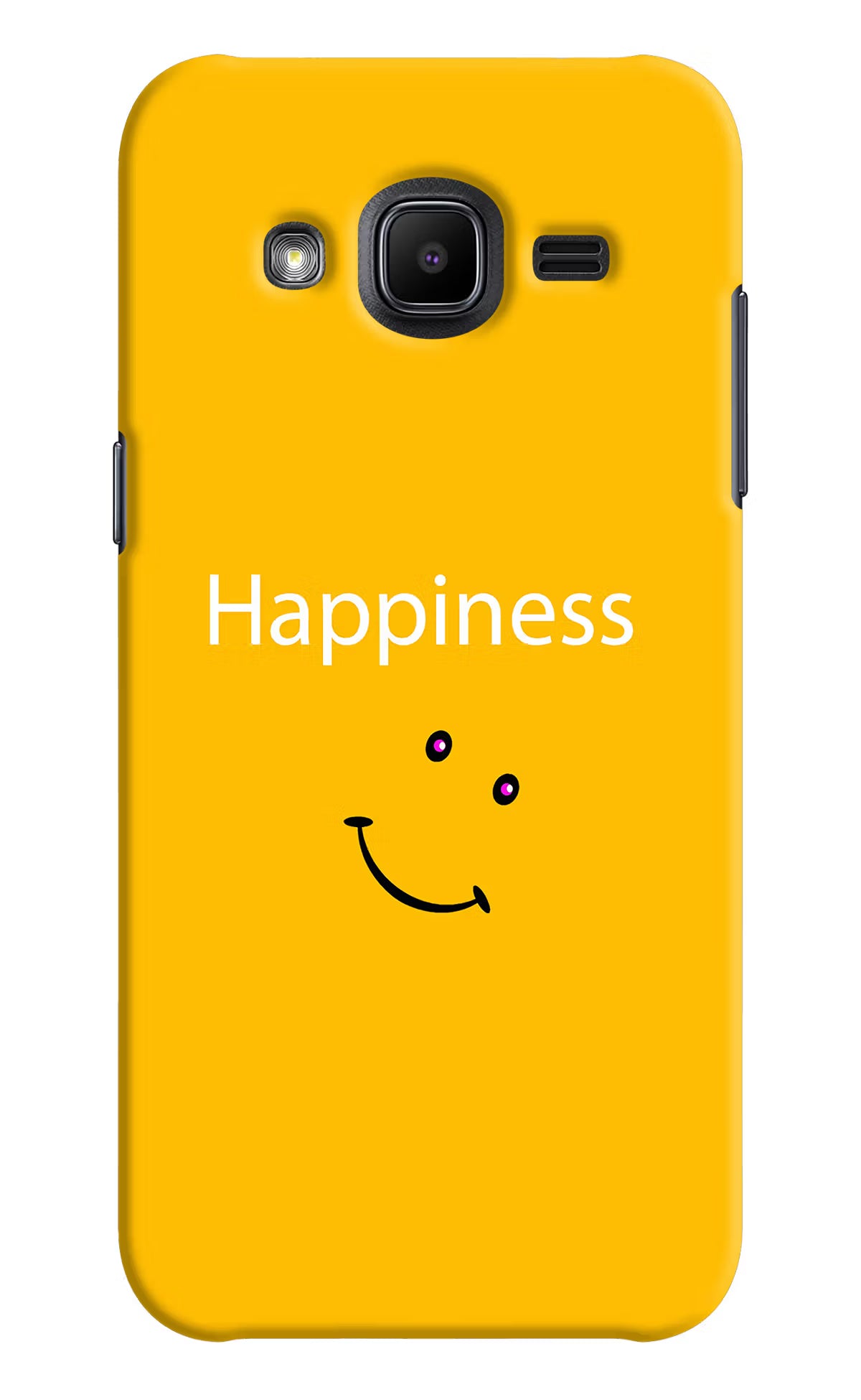 Happiness With Smiley Samsung J2 2017 Hard Case Back Cover by Casekaro