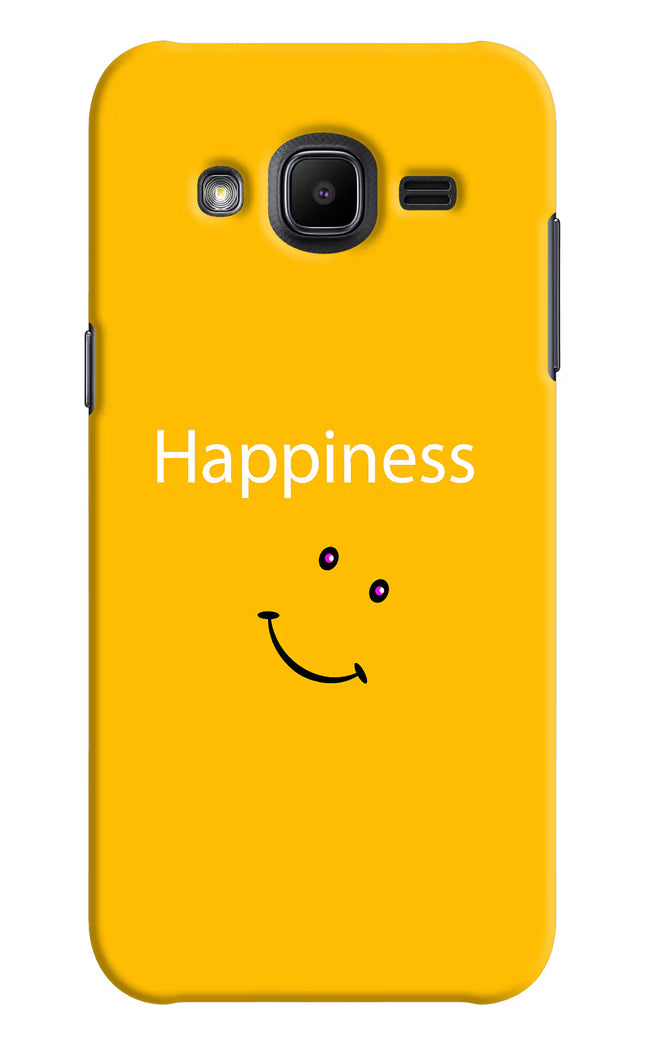 Happiness With Smiley Samsung J2 2017 Hard Case Back Cover by Casekaro