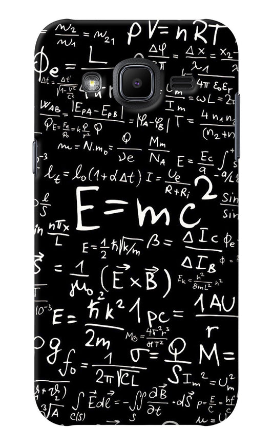 Physics Albert Einstein Formula Samsung J2 2017 Back Cover