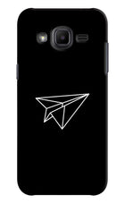Paper Plane White Samsung J2 2017 Hard Case Back Cover by Casekaro