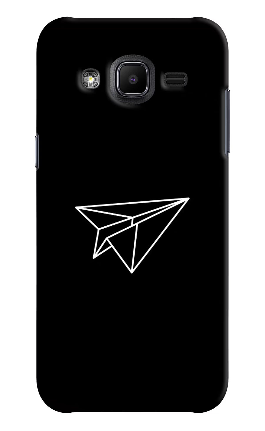 Paper Plane White Samsung J2 2017 Back Cover, Hard case