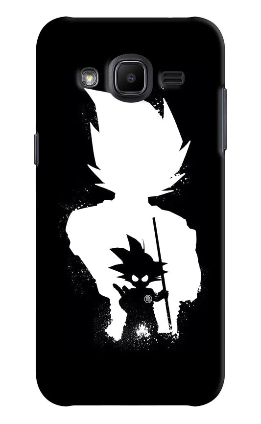 Goku Shadow Samsung J2 2017 Hard Case Back Cover by Casekaro