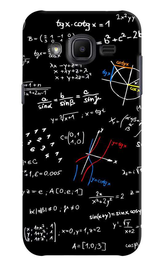 Mathematics Formula Samsung J2 2017 Hard Case Back Cover by Casekaro