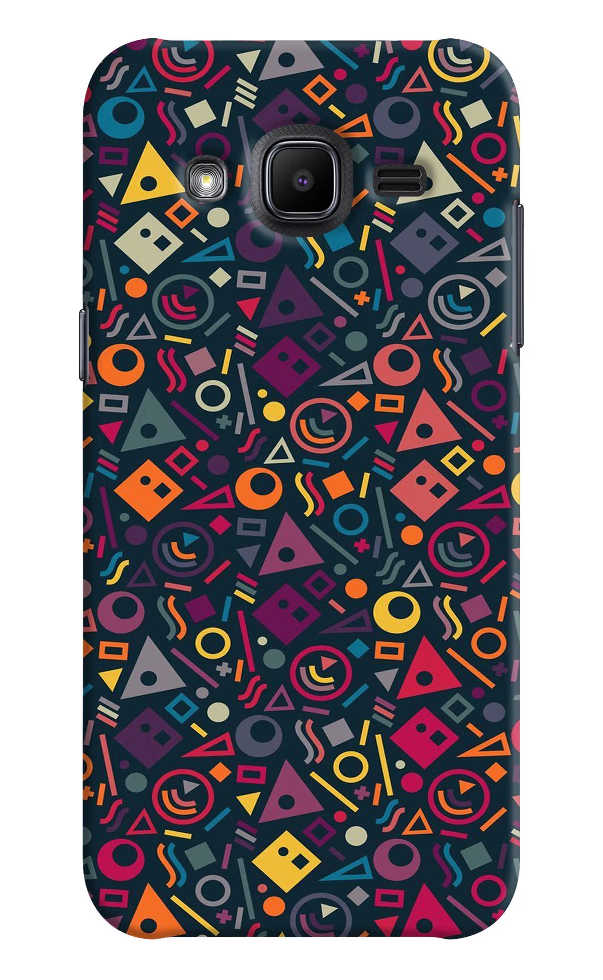 Geometric Abstract Samsung J2 2017 Hard Case Back Cover by Casekaro