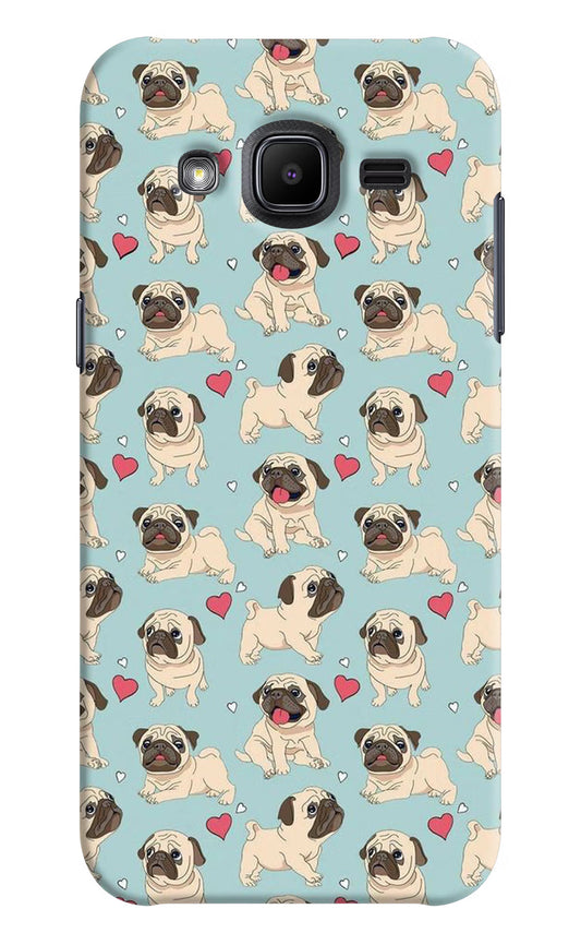 Pug Dog Samsung J2 2017 Hard Case Back Cover by Casekaro