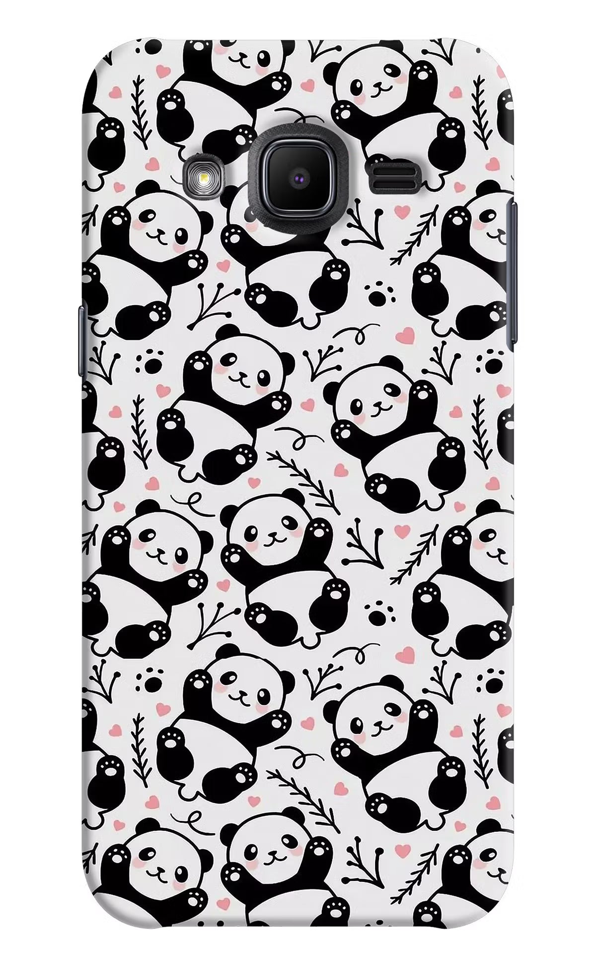 Cute Panda Samsung J2 2017 Hard Case Back Cover by Casekaro