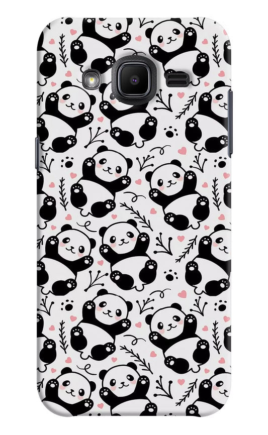 Cute Panda Samsung J2 2017 Hard Case Back Cover by Casekaro