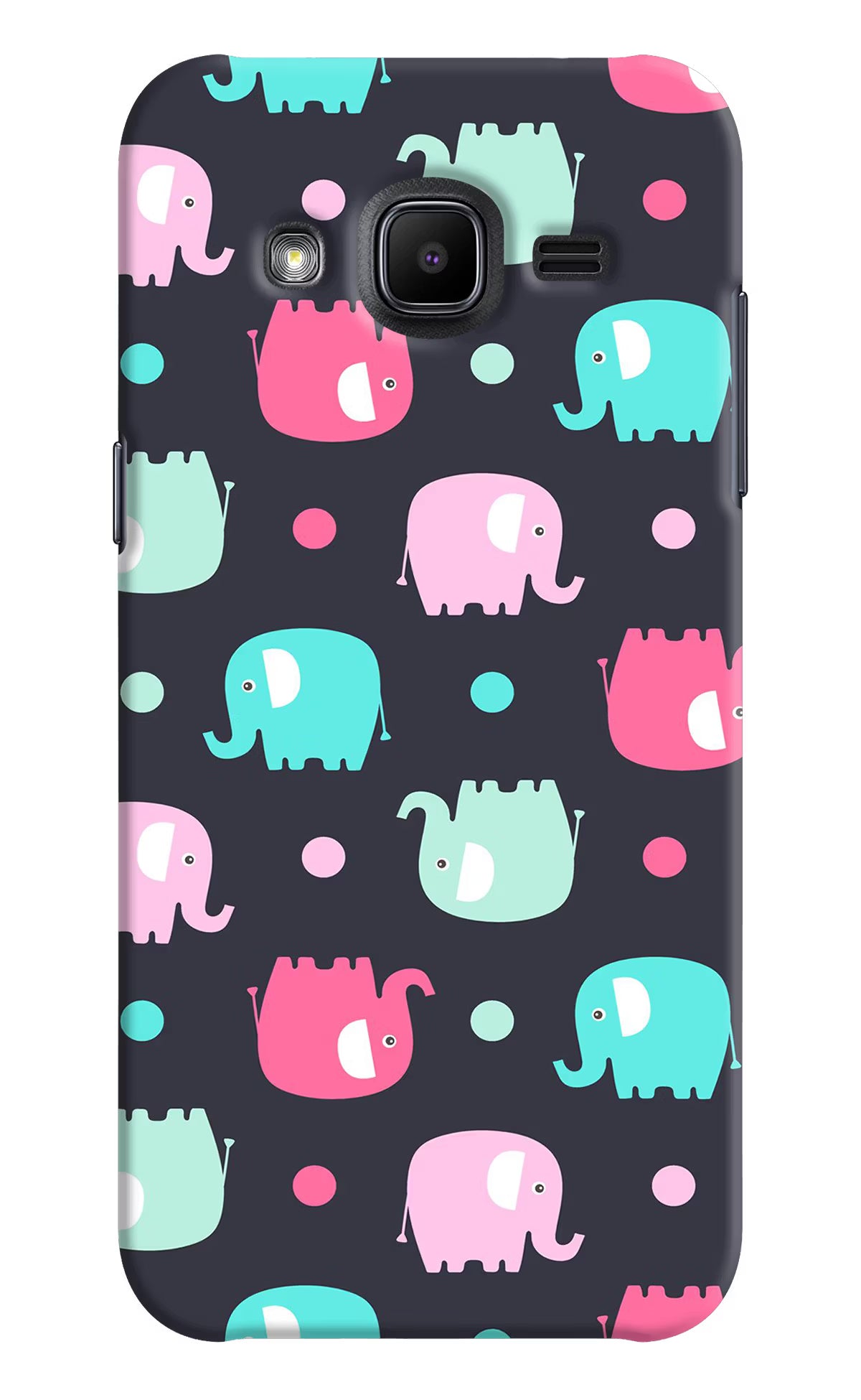 Elephants Samsung J2 2017 Hard Case Back Cover by Casekaro