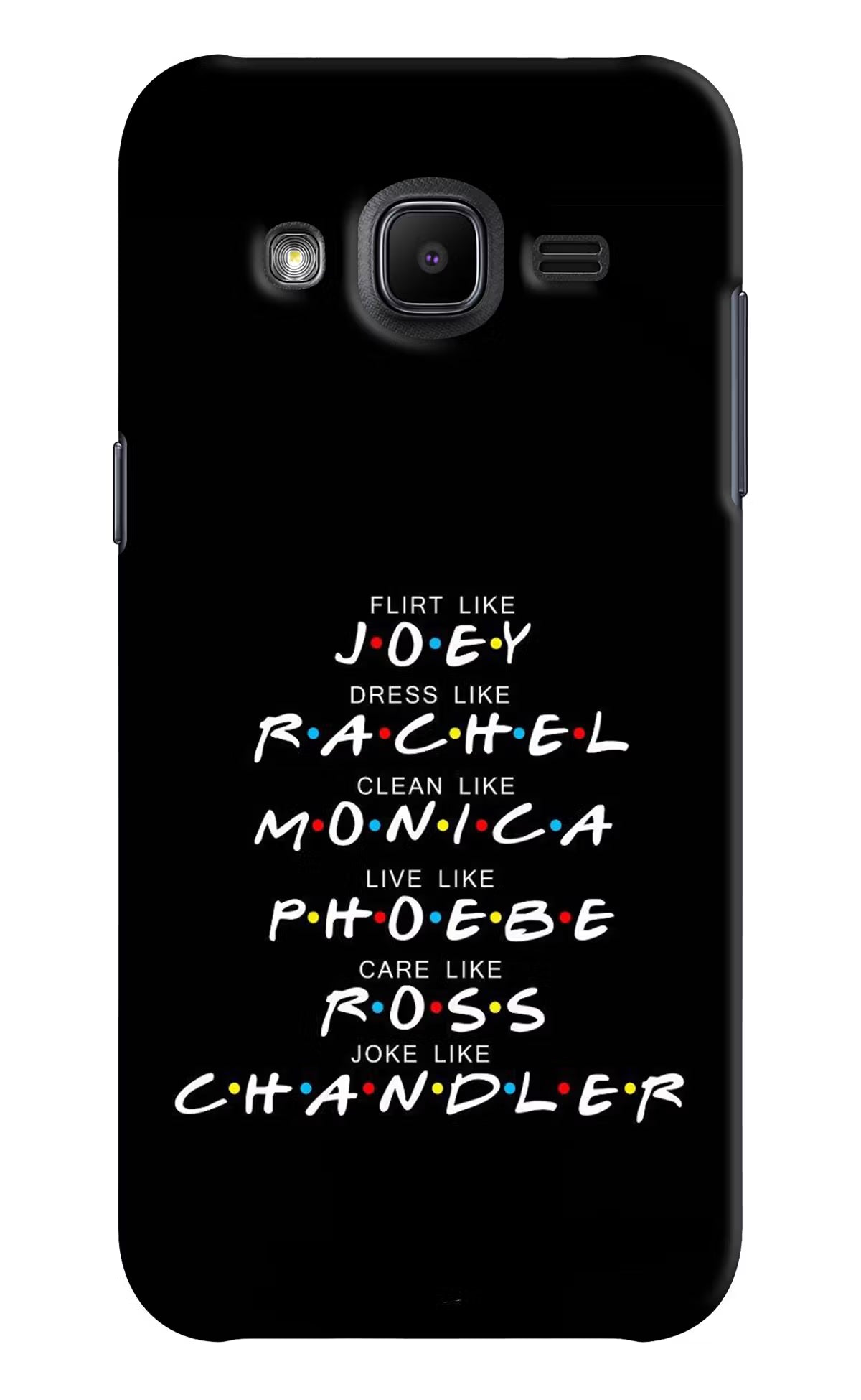 FRIENDS Character Samsung J2 2017 Hard Case Back Cover by Casekaro