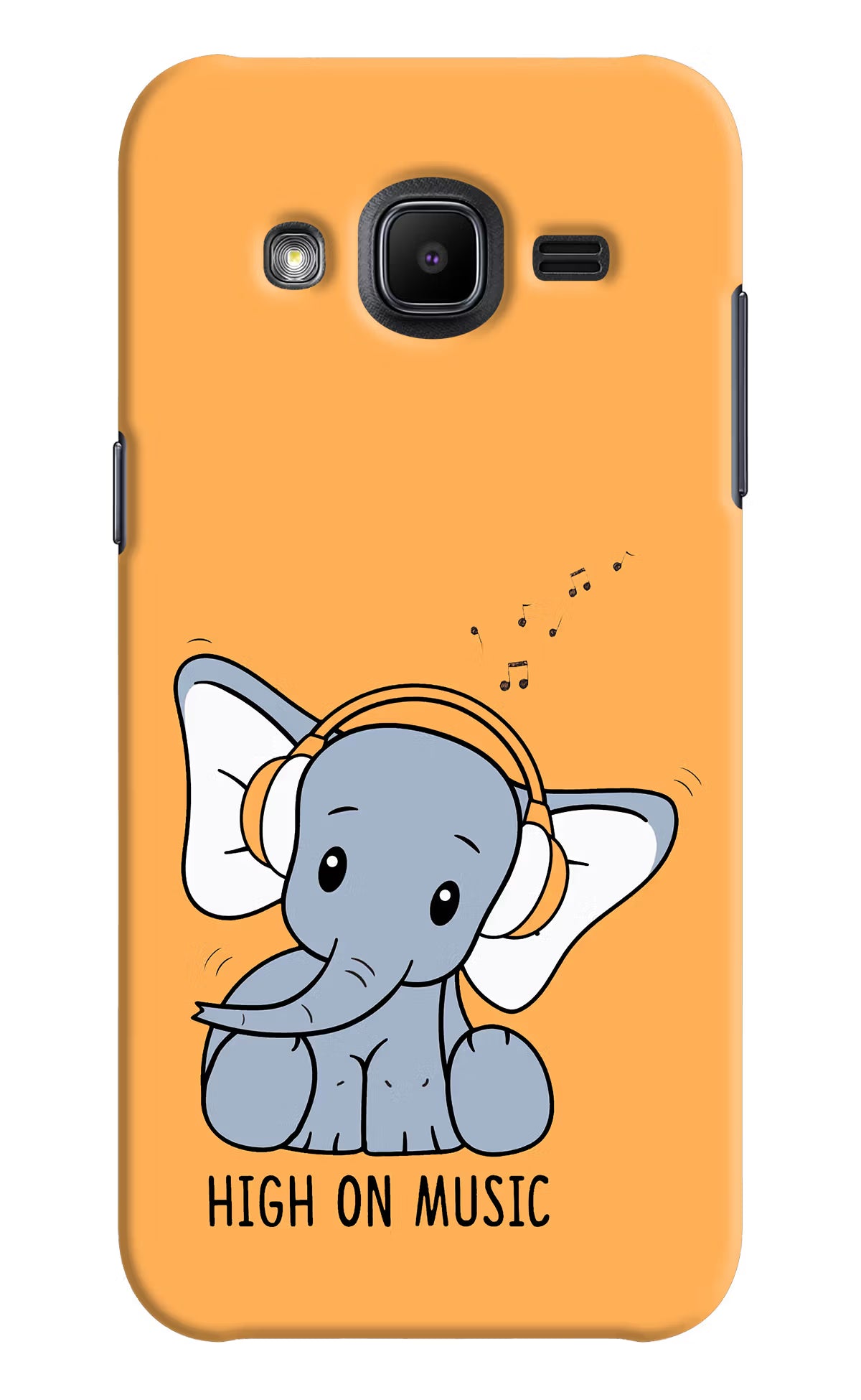 High On Music Samsung J2 2017 Hard Case Back Cover by Casekaro