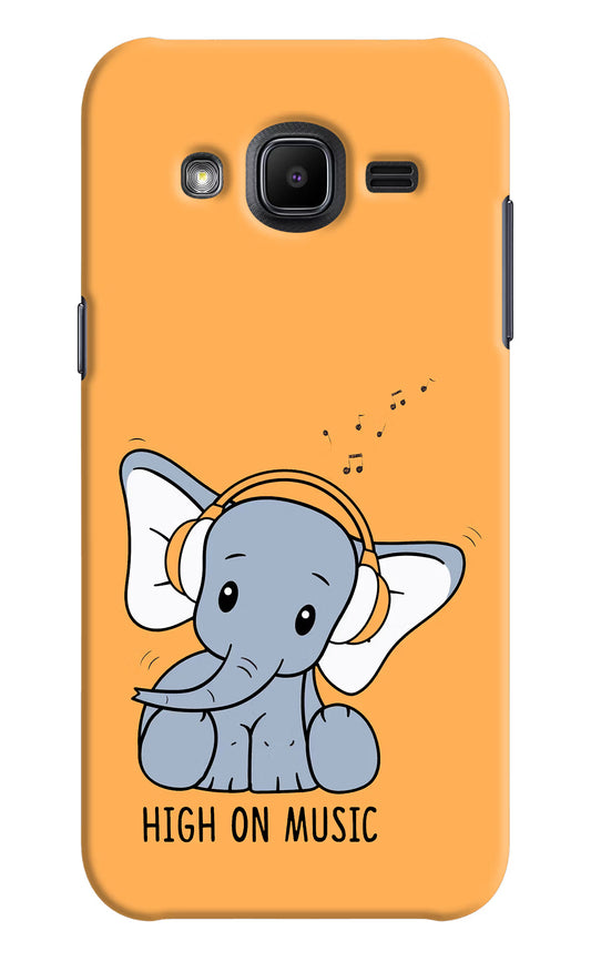 High On Music Samsung J2 2017 Hard Case Back Cover by Casekaro