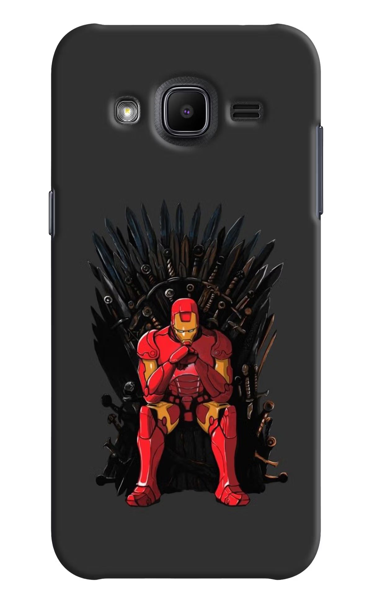 Ironman Throne Samsung J2 2017 Hard Case Back Cover by Casekaro
