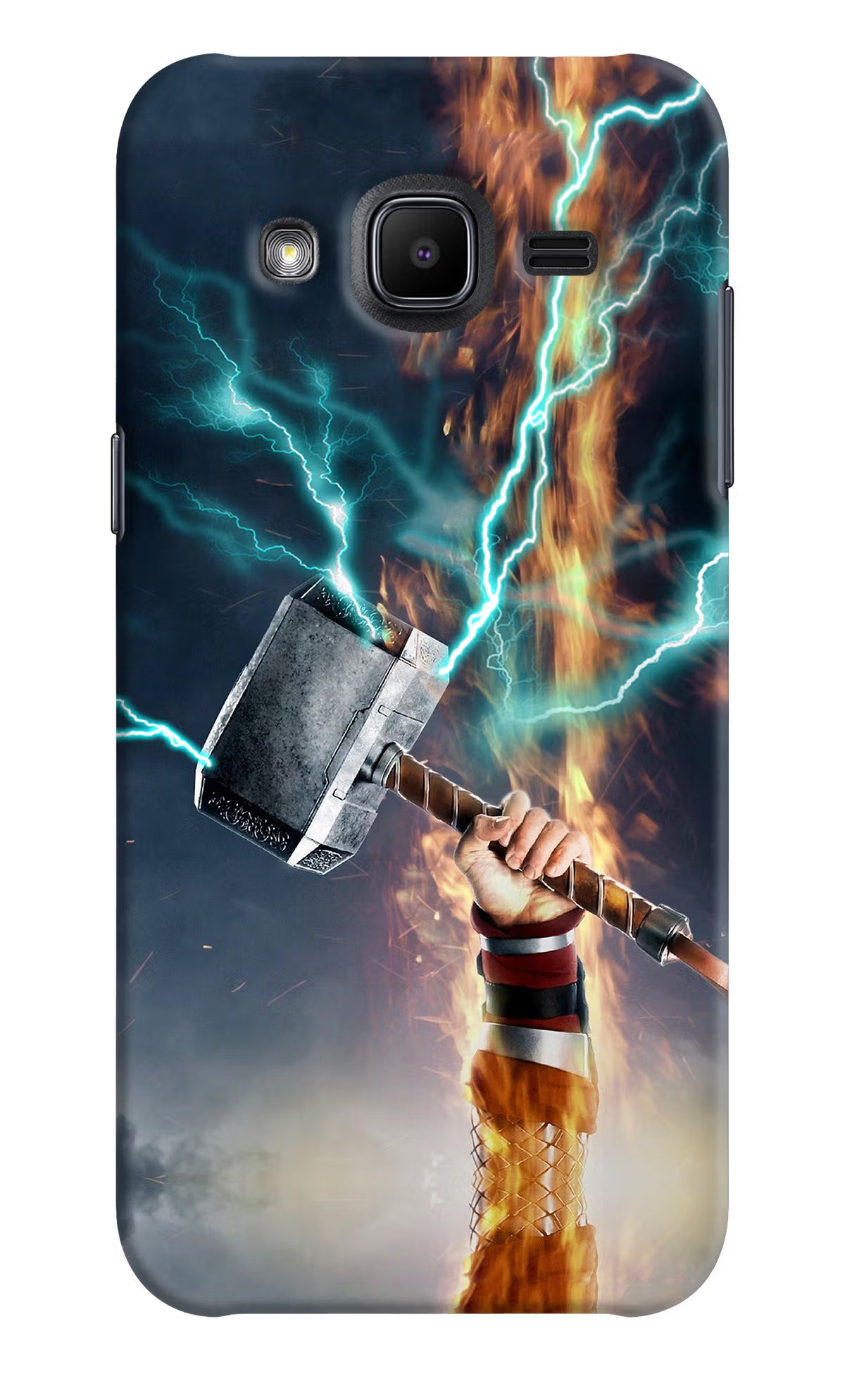 Thor Hammer Mjolnir Samsung J2 2017 Hard Case Back Cover by Casekaro