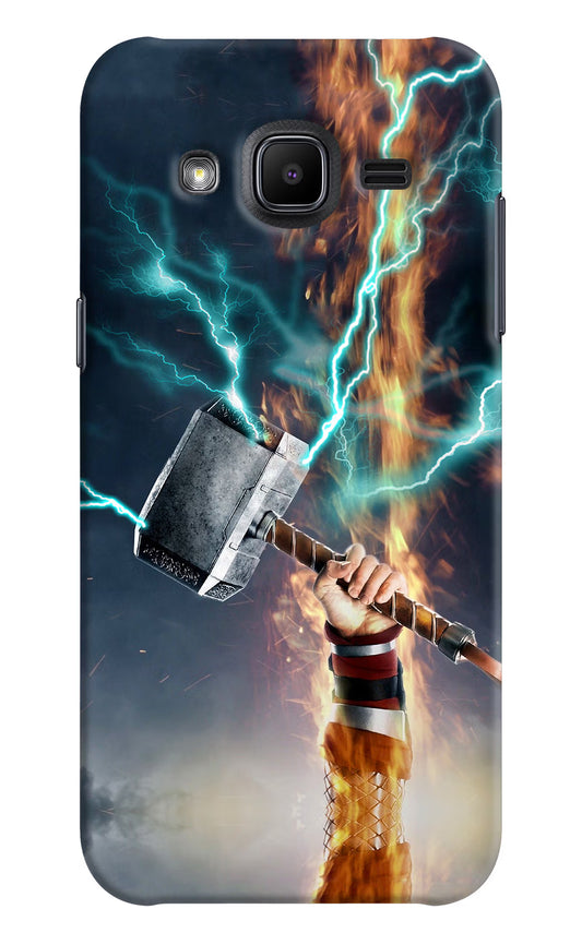 Thor Hammer Mjolnir Samsung J2 2017 Hard Case Back Cover by Casekaro