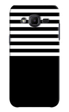 Black and White Print Samsung J2 2017 Hard Case Back Cover by Casekaro
