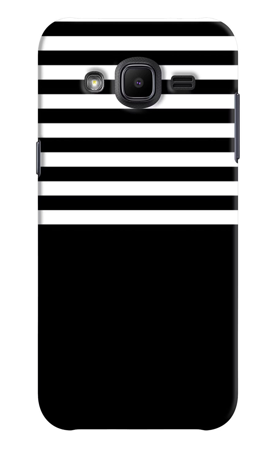 Black and White Print Samsung J2 2017 Back Cover, Hard case